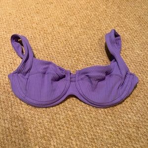 L*SPACE Pointelle Rib Camellia Top SIZE XS